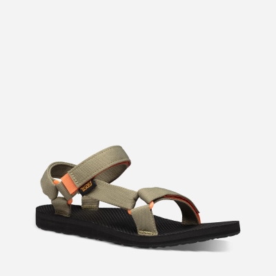 Teva Original Universal - Women's Teva Hiking Sandals - Olive / Orange | India (WGIH31795)